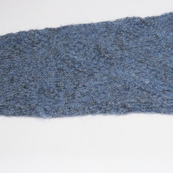 Jantzen Vintage Lacy Knit Sweater Dusty Blue Petite - Picture 4 of 4